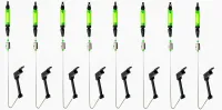 ZESTAW 8x SWINGER HANGER SYGNALIZATOR WĘDKARSKI ŚWIETLIK GRUNT METOD FEEDER