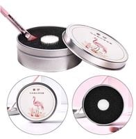 zestaw 2 gąbek do czyszczenia pędzli do makijażu