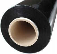 FOLIA STRETCH 3KG XXL STRECZ CZARNY CZARNA ROLKA MOCNA KRYJĄCA