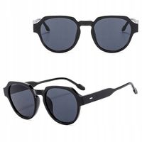 OKULARY PRZECIWSŁONECZNE filtr UV400 Czarne damskie męskie + ETUI + ŚCIERKA