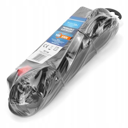 PRZEDŁUŻACZ SIECIOWY LISTWA ZASILAJĄCA WŁĄCZNIK CZARNY GRUBY 3 GNIAZDA na Arena.pl