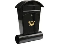 VOREL 78590 SKRZYNKA NA LISTY GAZETY POCZTOWA STALOWA 2X KLUCZYK CZARNA