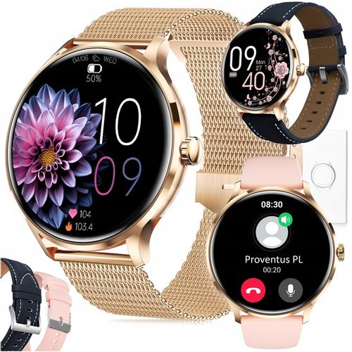 SMARTWATCH DAMSKI Z FUNKCJA ROZMOWY SPORT PULS POMIARY MENU PL SMART WATCH na Arena.pl