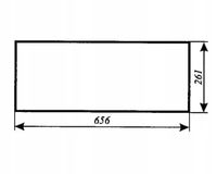 Szyba tylna dolna - tył dolny ciągnika MF-255 kabina Sokółka