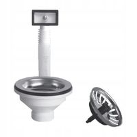 KIELICH SYFONU DO ZLEWOZMYWAKA Z PRZELEWEM 3,5" FI 115MM KLIK KLAK JANO