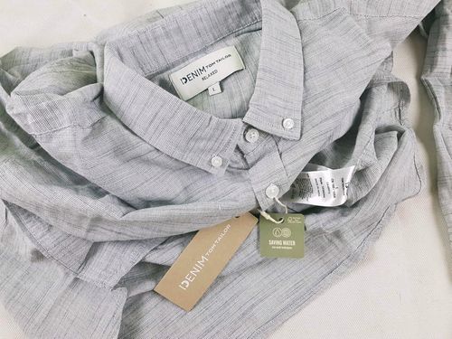 Męska koszula Tom Tailor - Relaxed 19976-0711 szara - rozmiar L na Arena.pl