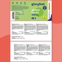 GINKO BILOBA MIŁORZĄB JAPOŃSKI pamięć koncentracja 365 tabletek gloryfeel