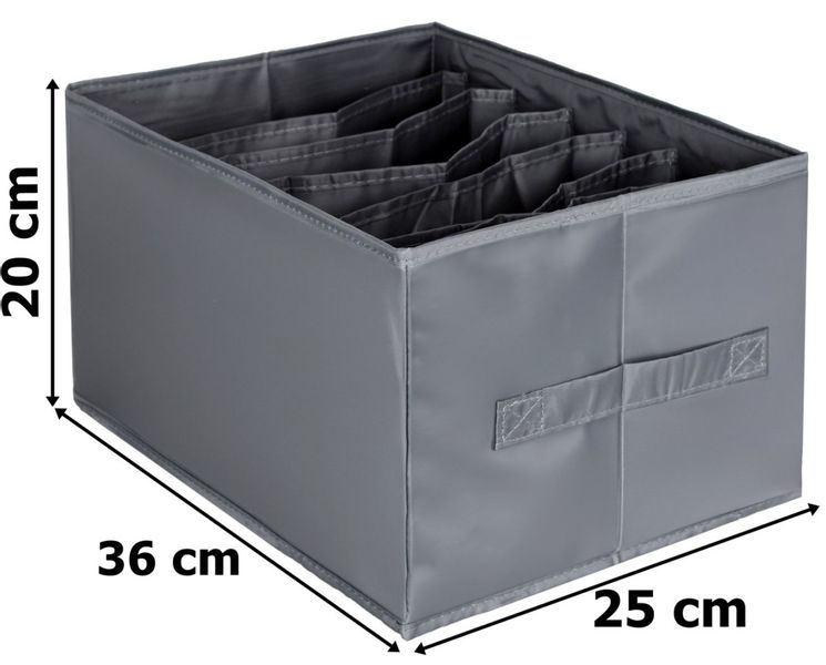 Zestaw dwóch organizerów LIAM grafitowy zdjęcie 4