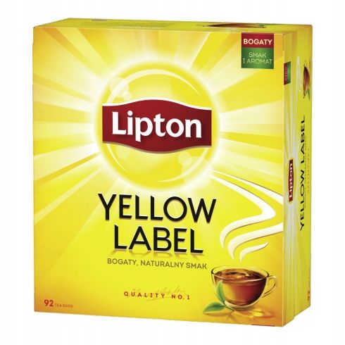 Herbata Lipton Yellow Label Czarna 100 torebek x 2g x 8szt zdjęcie 1