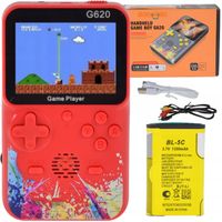 ELEKTRONICZNA GRA DLA DZIECI MINI KONSOLA PRZENOŚNA 620w1 GAME PAD BATERIA