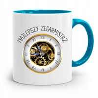 Kubek Błękitny Dla Zegarmistrza Najlepszy Prezent Z Nadrukiem Ze Zdjęciem