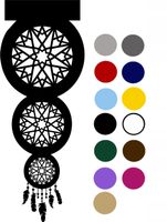 5 Ekran panel ŁAPACZ SNÓW ozdoba ażurowa KOLORY