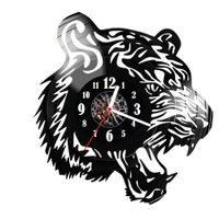 Zegar ścienny z płyty winylowej Tygrys 184.14