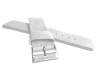 LAVVU Biały gładki pasek PLAIN z luksusowej skóry Top Grain - 22