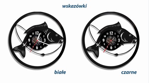 Zegar ścienny z płyty winylowej Ryba 20.4 na Arena.pl