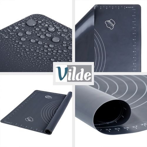 Duża Stolnica Silikonowa Wałek Kuchenny do Ciasta Mata Pieczenia Wałkowania na Arena.pl