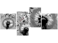 45CM 120CM ZEGAR 4 ELEM DMUCHAWCE CZERNI BIELI ŚCIENNY