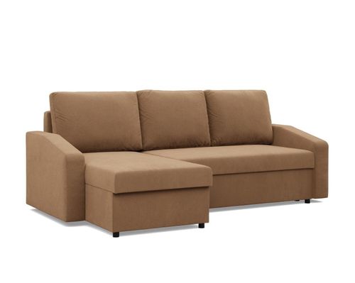 Narożnik uniwersalny, BLOM, Mikrofaza, 231x140x85, cappuccino | TYLETEGOTU na Arena.pl