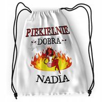 Plecak Dla Nadii Sportowy Szkolny Worek Torba Z Nadrukiem Ze Zdjęciem