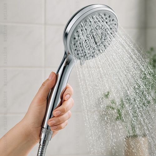 ZESTAW PRYSZNICOWY słuchawka wąż uchwyt 5 TRYBÓW pod prysznic MOC na Arena.pl