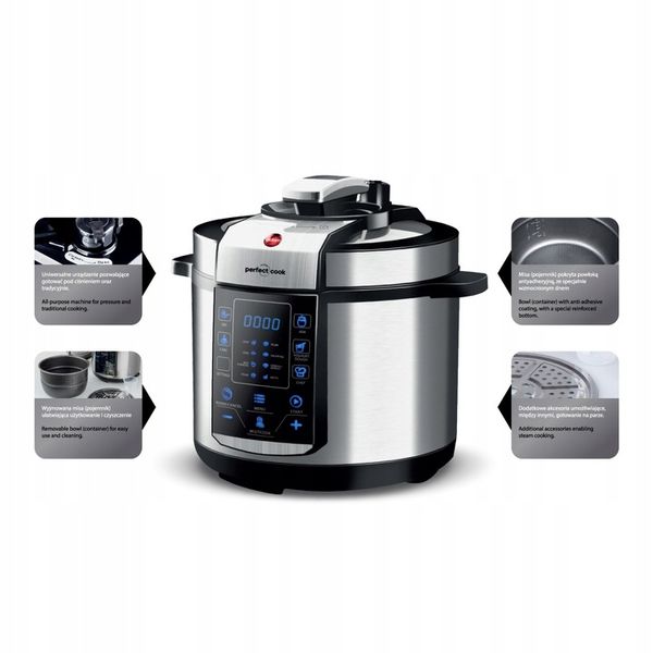 SZYBKOWAR GARNEK PAROWAR 14 programów 5L ciśnienie zdjęcie 10
