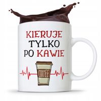 Kubek Prezent Kierownika Kieruje Tylko Po Kawie Z Nadrukiem Ze Zdjęciem