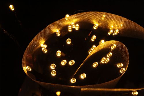 Lampki solarne 100 LED, ciepłe białe na Arena.pl