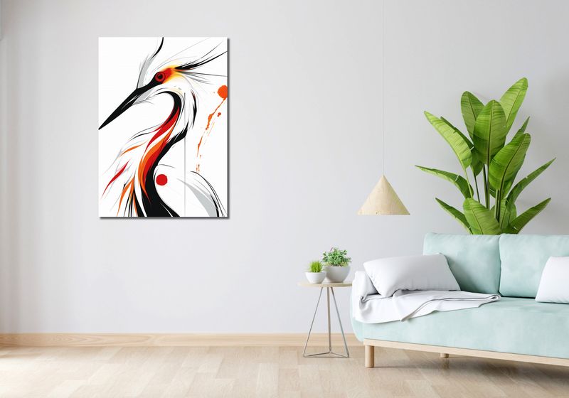 Obraz 70x100cm Bocian zdjęcie 2