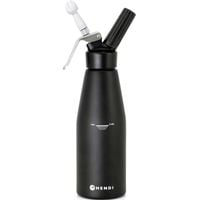 syfon do bitej śmietany n2o kitchen line zestaw + 3 końcówki 0.98l - czarny