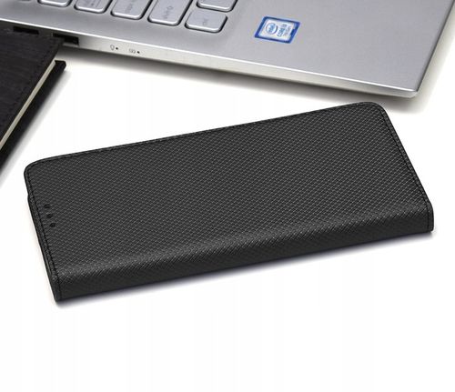 Etui z klapką do Samsung A56 5G Zamykane Czarne Futerał + Szkło 9H na Arena.pl