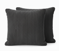 Zestaw 2x Poszewka dekoracyjna Jasiek toczona 40x40 czarna jasna