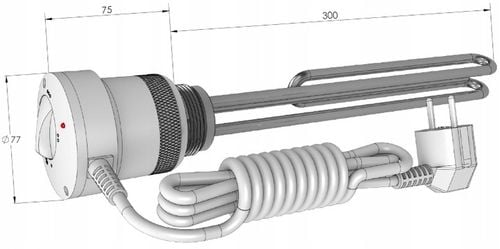 Grzałka do bojlera 1500W 6/4 EJK Mini ELEKTROMET na Arena.pl