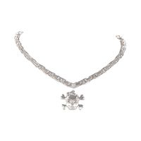 naszyjnik z czaszką aria rockstar collection (c25/nut/12ag)