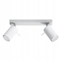 Sollux Lighting Lampa sufitowa RING 2 40W GU10 Biały/Chrom IP20