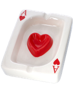Popielniczka w Kształcie Asa Serce Kier