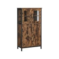 Komoda szafka witryna LOFT do salonu Industrialna Rustykalna brązowa 60 cm