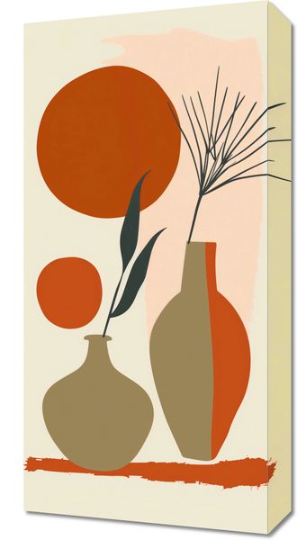 Obraz 30x60cm Wazy w Czerwieni zdjęcie 1