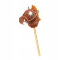 HOBBY HORSE KOŃ NA KIJU KONIK GŁOWA KONIA PATYKU Z GRZYWĄ dźwięk galopu rży