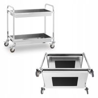 Wózek kelnerski Royal Catering RCGW 2 101x55x96,5 cm