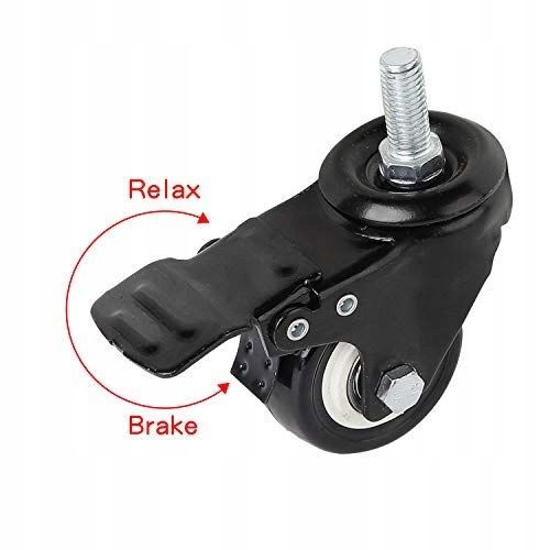 ZESTAW JEZDNY KÓŁKA OBROTOWE 50mm KOŁA MEBLOWE ŚRUBA M8 4szt Z na Arena.pl