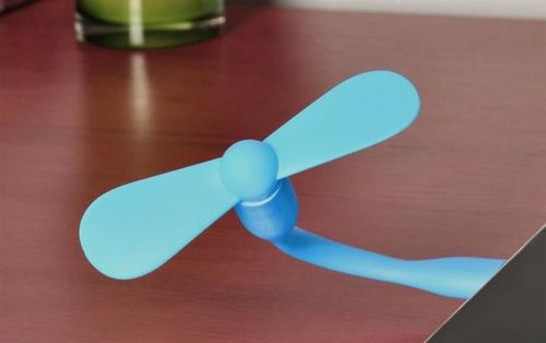 Wiatraczek silikonowy USB -  niebieski na Arena.pl