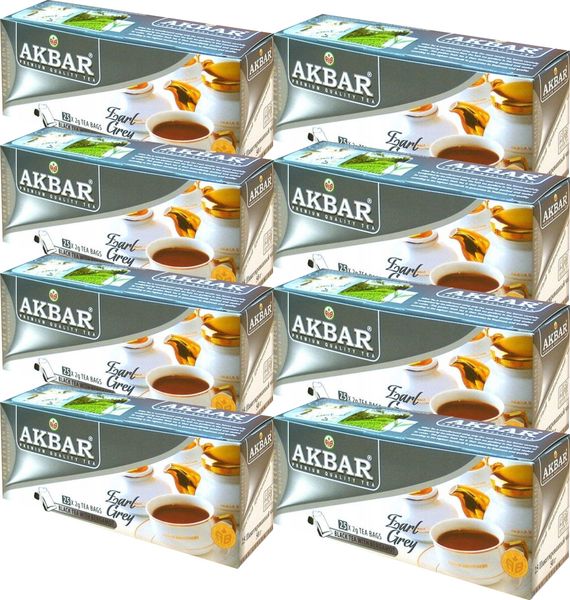 (x8) AKBAR Herbata Ekspres Earl Grey 25tb zdjęcie 1