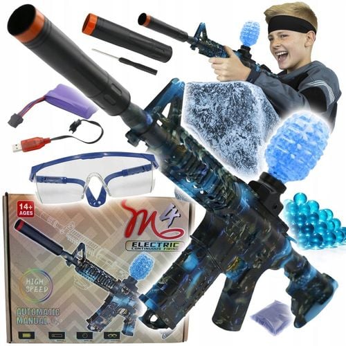 DUŻY KARABIN NA KULKI ŻELOWE 7-8 PISTOLET AUTOMATYCZNY AUTOMAT BEZPIECZNY na Arena.pl