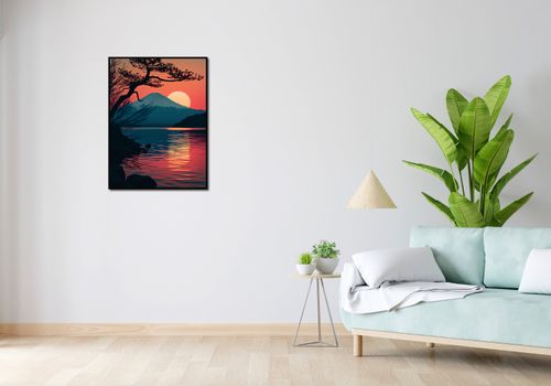 Plakat 60x80cm Góra Wieczorem na Arena.pl