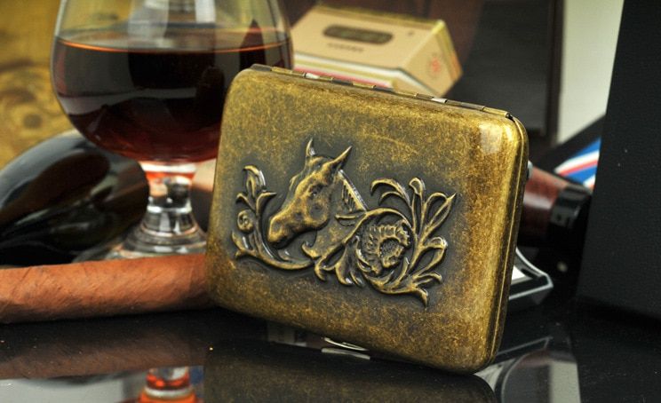 Etui Na Papierosy - Cygarniczka W Stylu Vintage zdjęcie 5