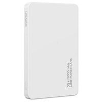 usams powerbank indukcyjny 5000mah 20w   pd fast charge biały/white