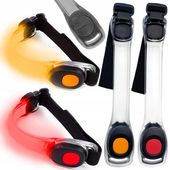 OPASKA ODBLASKOWA ŚWIECĄCA LAMPKA LED OŚWIETLENIE RAMIĘ BIEGANIE 2