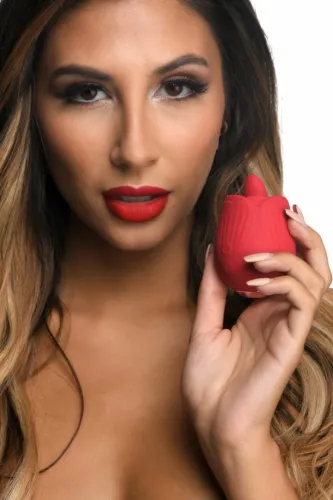 bloomgasm french rose licking & vibrating system czerwony 10 trybow na Arena.pl