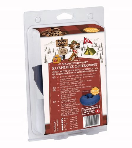 Kołnierz dla psa (S/M) 31-40 cm. Dmuchany. na Arena.pl