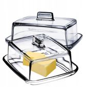 KADAX 2x Maselniczka Maselnica Z Pokrywką Szklana